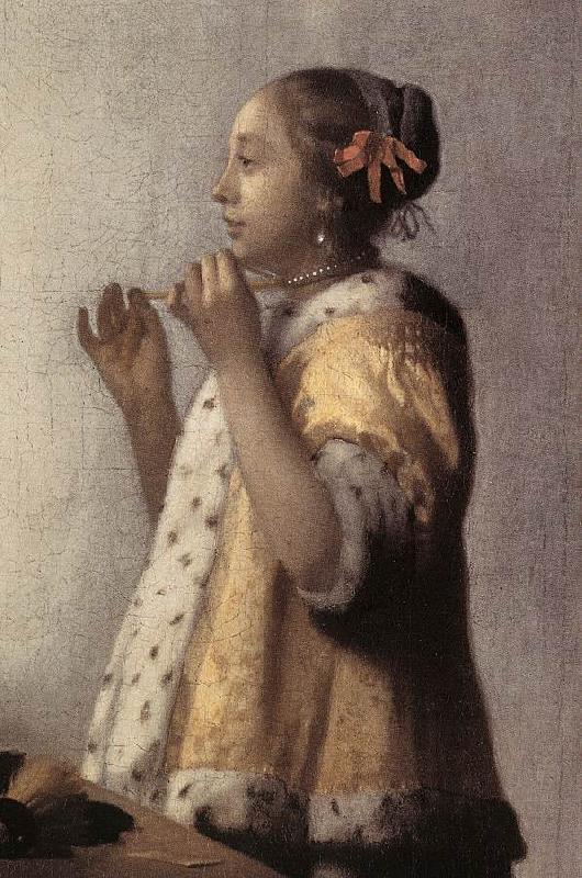 VERMEER VAN DELFT, Jan Woman with a Pearl Necklace (detail)  gff china oil painting image